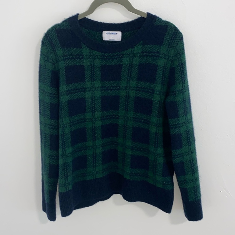 Old Navy Like New blue and green sweater